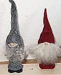 Schwedischer Wichtelmann mit Bart, grau, 15 cm, EINZELSTÜCk