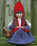 Butticki Santa woman with knitting basket , 14 cm