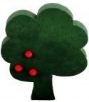 1 Holzstecker 'Baum mit Früchten', dunkelgrün