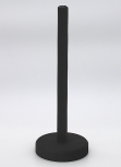 Schwedischer Papierrollenhalter aus Holz schwarz, ohne Steckfigur, h 28 cm