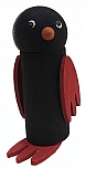 Sebastian design großer Vogel/Pinguin schwarz/rot, H 9,5 cm, für Holzkränze