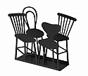 Bengt & Lotta Chairs (Stühle) Serviettenhalter, schwarz