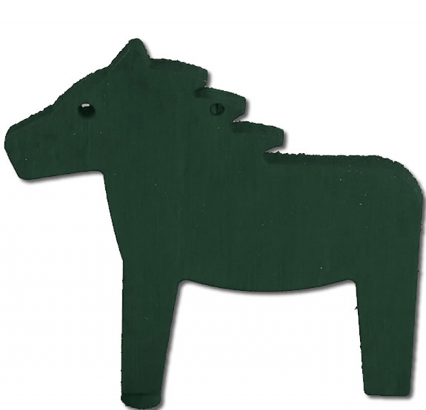 Sebastian design Pferd dunkelgrün, H 9 cm, für Holzkränze