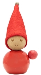 Aarikka Tonttu Elf Junge JINGLE BELL mit Glockenmütze,  Höhe 9 cm, rot
