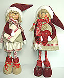 Schwedische, großer Weihnachtskinder, rot, h 40 cm