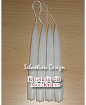 Sebastian design 4 Tannenkerzen weiß für Mini-Kränze/kleine Kränze
