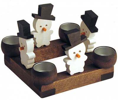 Nedholm candleholder Square, dark brown, without cups