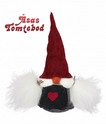 Swedish gnome Viktoria red cap, h 20 cm