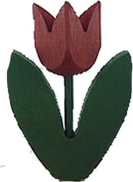Sebastian große Tulpe 2-blättrig, weinrot