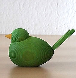 Small bird light green for candlering