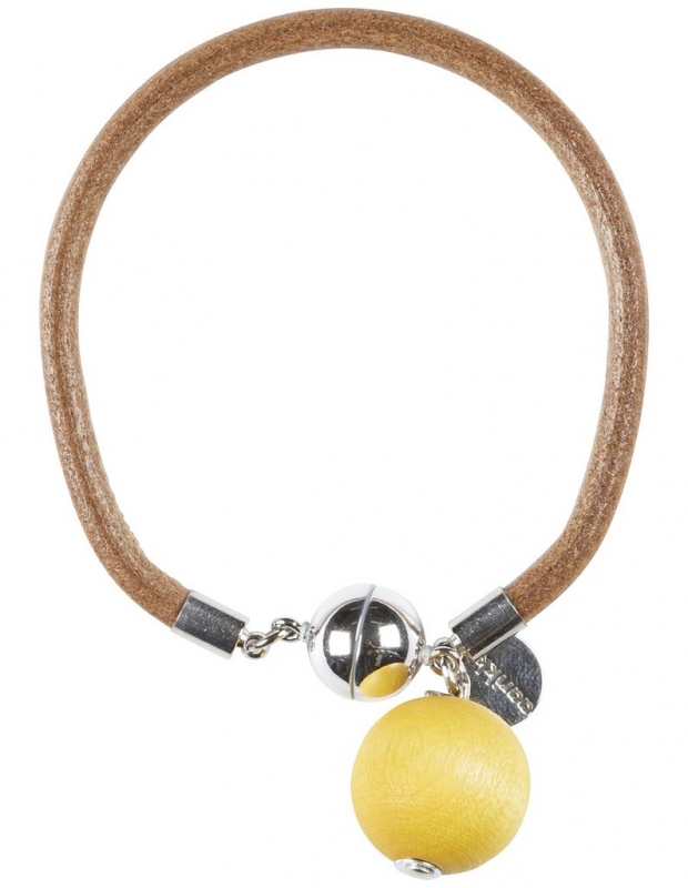 Aarikka Seita bracelet yellow, diameter 6 cm