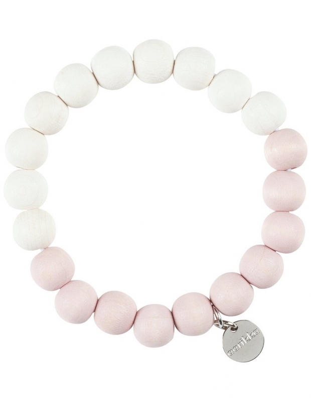 Aarikka Sara bracelet apple blossom/white, diameter 5,5 cm
