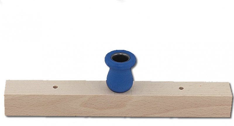 Sebastian design Steckunterlage mit kleinem Kerzenhalter blau, 2 Stecklöcher 4 mm