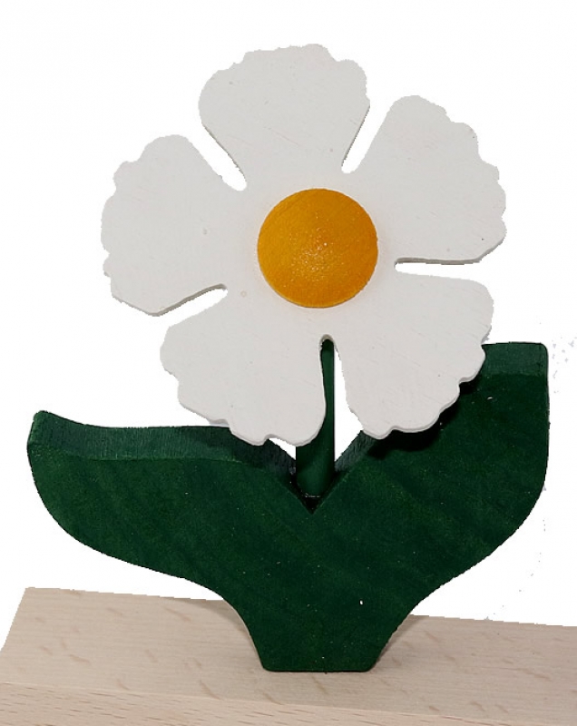 Sebastian design wooden flower Violet, white