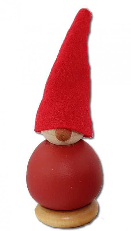 gnome Jonatan rust red, h 10 cm