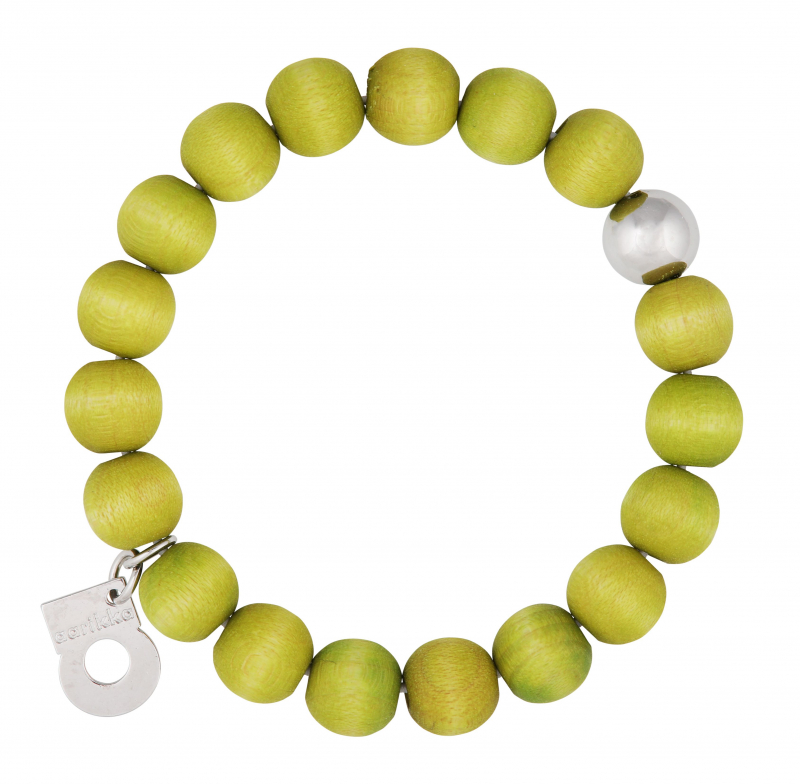 Aarikka MERIDA bracelet lime green, diameter 5 cm