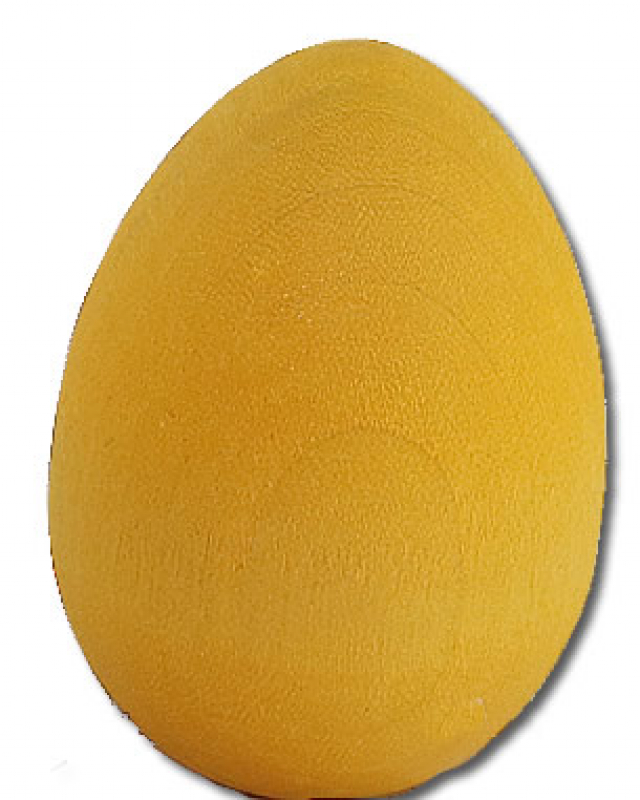 Sebastian design großes Osterei gelb matt, H 6 cm