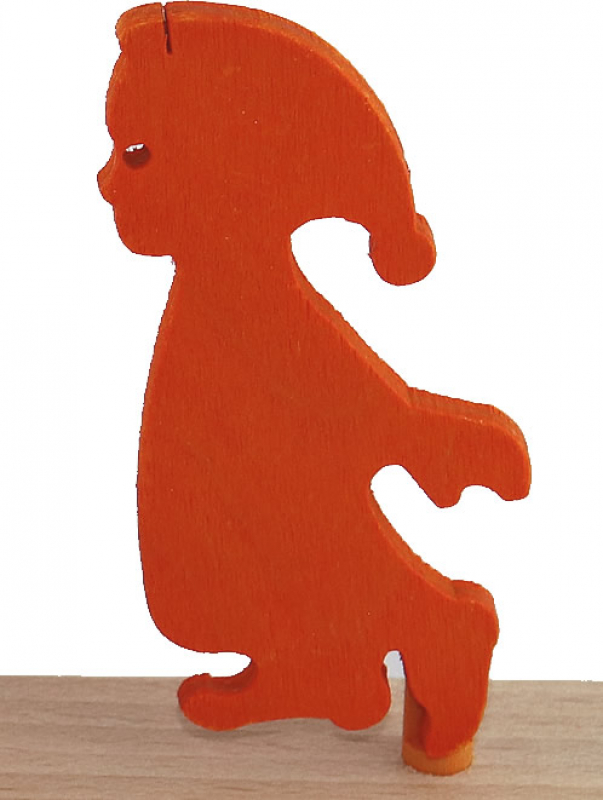 Sebastian design Junge orange, H 9 cm, für Holzkränze