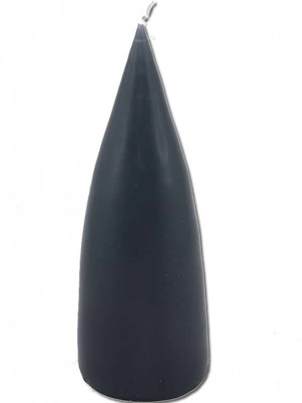 Sebastian design schwedische Spitzkegel Kerze grau, h 15 cm
