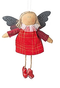 Baden collection Guardian Angel with a red dress with stars, H 16 cm (copy)