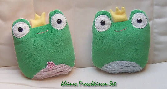 pillow Set Frince and Princess Frogs