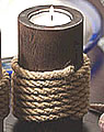 Nedholm Candle holder dark braun