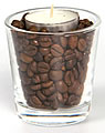 Flavour glass with potpourri coffee
