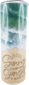 Tumbler Sandstrand und Meer, h 20 cm x d 8,5 cm, blau, türkis, beige