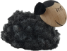 Nordika dunkelgraues, kleines Schaf mit schwarzen Ohren, h 4 cm