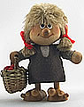 Swedish Troll girl with basket, 8 cm
