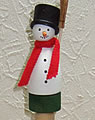 wood plugsnowman for Paper rolling holder