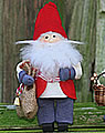 Butticki Santa with sac red/blue , 14 cm