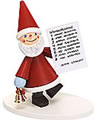 Christmas dwarf with liste of things desired, H