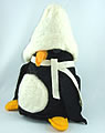 Swedish felt penguin black/beige , 20 cm