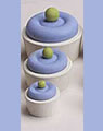 Mini Topfkuchen hellblau