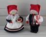 Butticki big Sante with present bag and white beard, white/red, h 21 cm