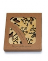 Swedish coasters Elk in forest, 4 pieces, laser cut