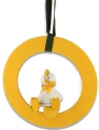 Deko - ring yellow, 16 cm - without figure