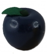 1 swedish apple, dark blue lacquered, h 3,5 cm