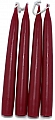 4 big candles, winered