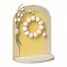 Aarikka Easter door yellow, decorated, h 16 cm