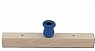 Sebastian design wooden slate with small candleholder blue, 2 holes 4 mm