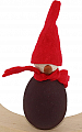 gnome Sofus brown, h 11 cm, for candlerings