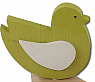 Sebastian design Vogel lime mit weißen Flügeln, Kranzstecker