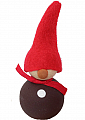 gnome Lucas dark brown, h 10 cm