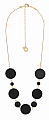 Aarikka Medeia necklace black/gold, Length adjustable 54-63 cm