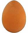 Sebastian design big  wooden Easter egg, orange, h 6 cm