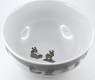 Det Gamle Apotek Danish bowl Dressed up Reindeer, d 15 cm, h 7 cm, white/grey