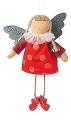 Baden collection Guardian Angel with a red dress with dots, H 16 cm