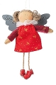 Baden collection Guardian Angel with a red dress with stars, H 16 cm